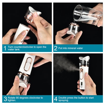 Facial Steamer | Portable Hydrating Mist Device for Skincare