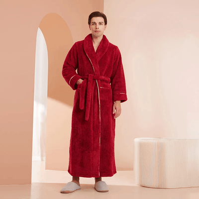 PlushTherm Robe | Soft Flannel Warm Bathrobe for Winter
