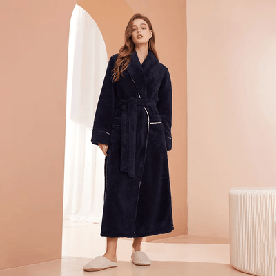 PlushTherm Robe | Soft Flannel Warm Bathrobe for Winter