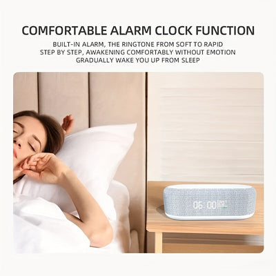 Wireless Charger Alarm Clock with Night Light