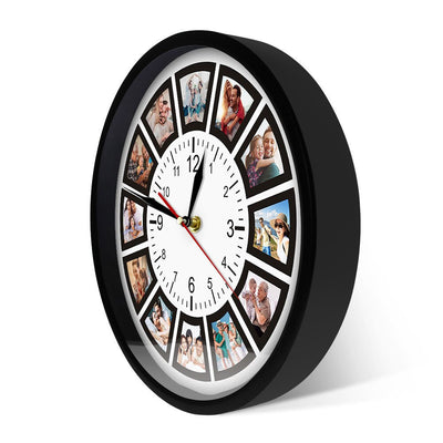 Wall Clock Personalized Photo Collage Frame