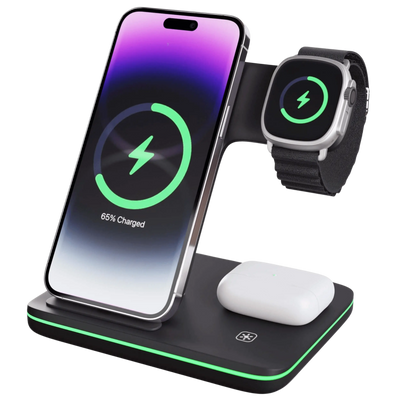 Wireless Charging Dock for iPhone and Apple Watch