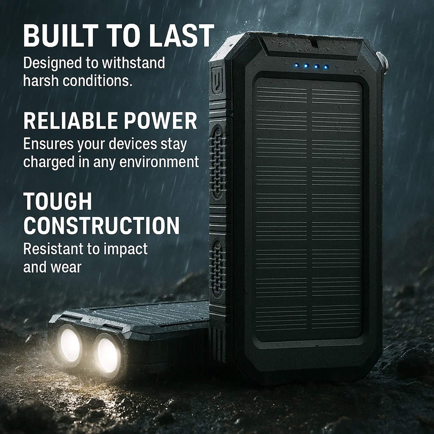Solar Power Bank Waterproof Hunting Gear Charger