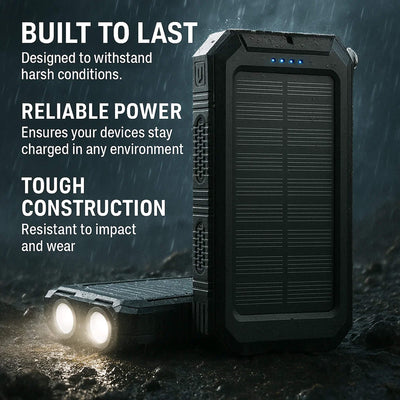 Solar Power Bank Waterproof Hunting Gear Charger