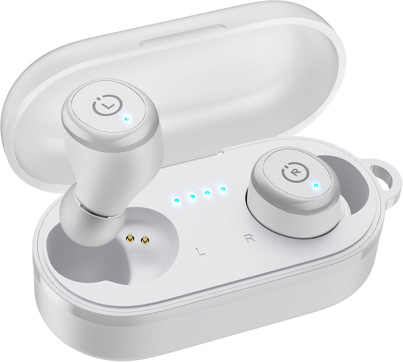 Headphones with Waterproof Wireless Charging Case