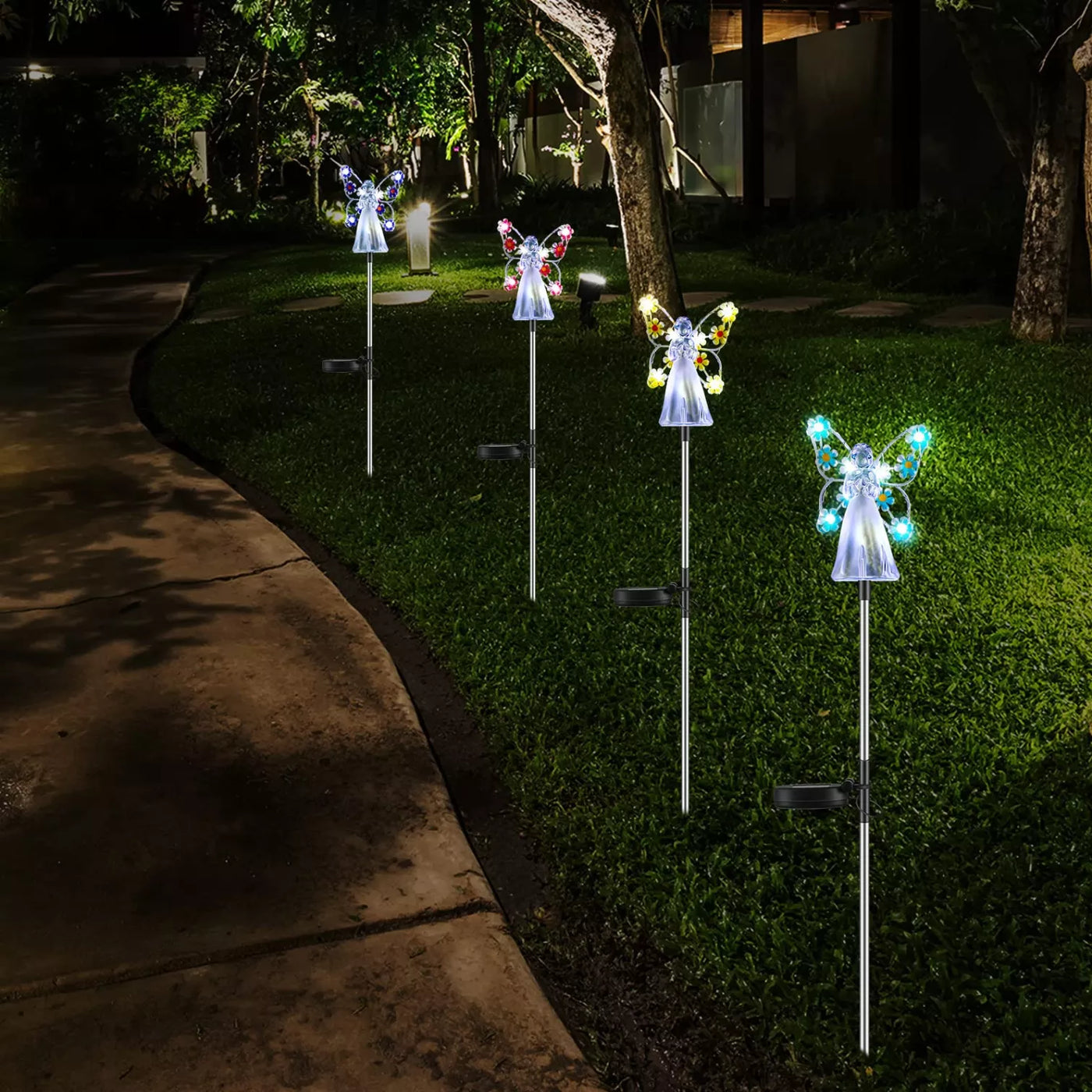 Luminous Haven Solar Angel LED Garden Light – Elegant Outdoor Illumination for Gardens and Memorials