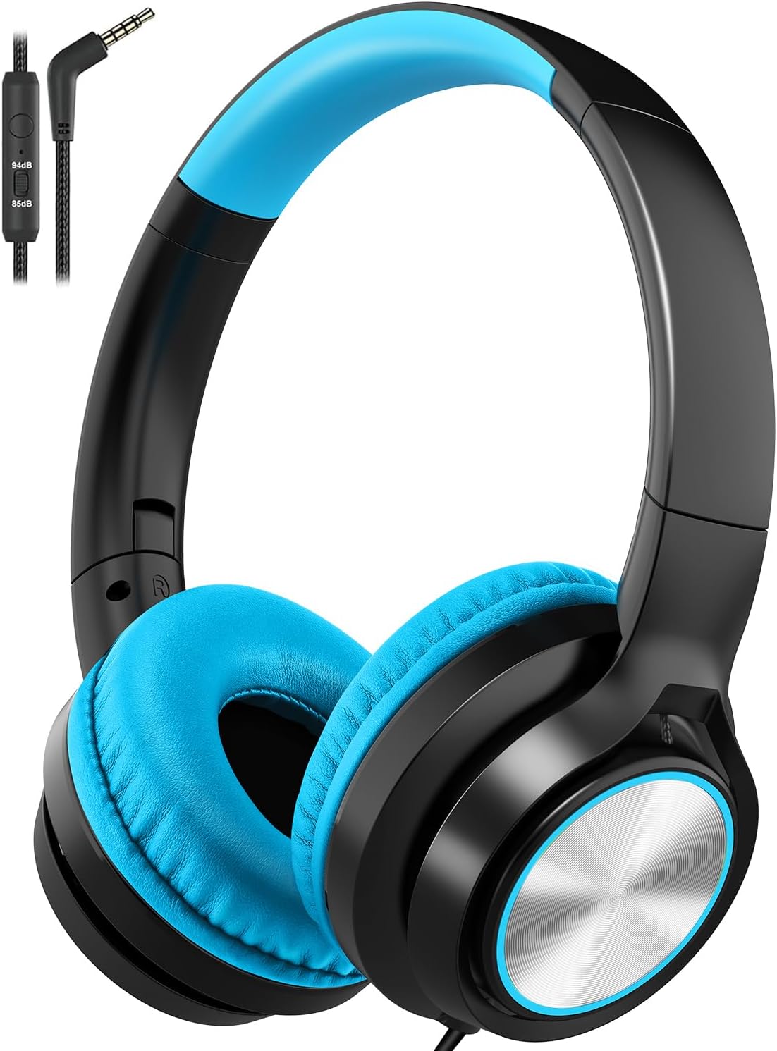 Headphones Kids Adjustable Foldable Volume-Limited