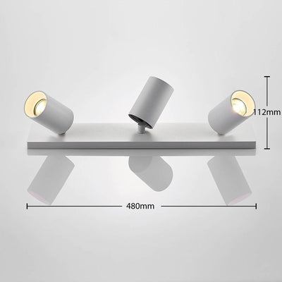 Ceiling Light White Aluminum Adjustable Spotlight
