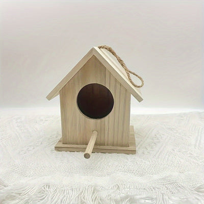 Bird House Wooden Hanging Nest Box Shelter