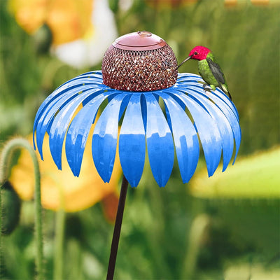 Bird Feeder Metal Flower Garden Ornament