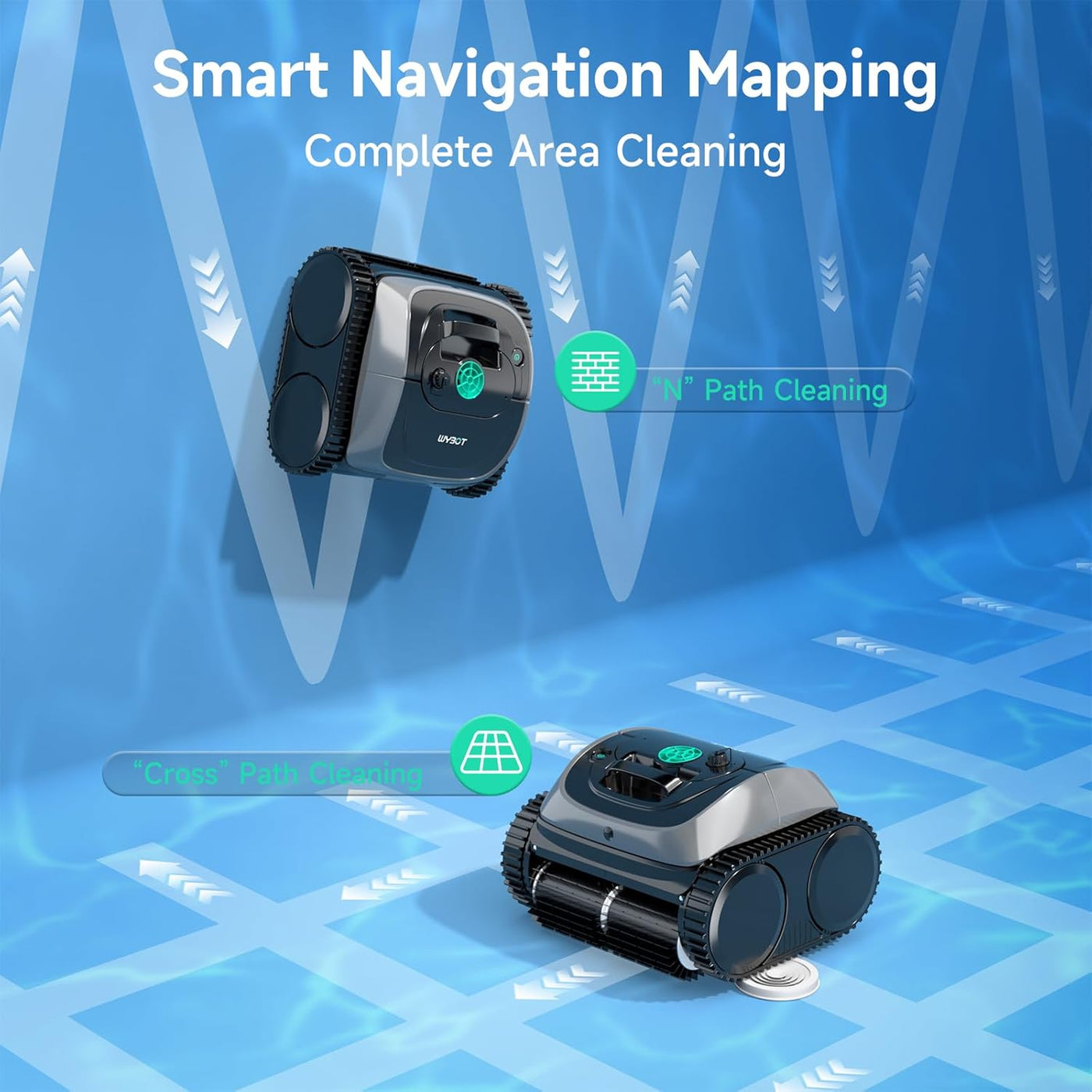 Robotic Pool Cleaner Smart Cordless Floor Scrubber
