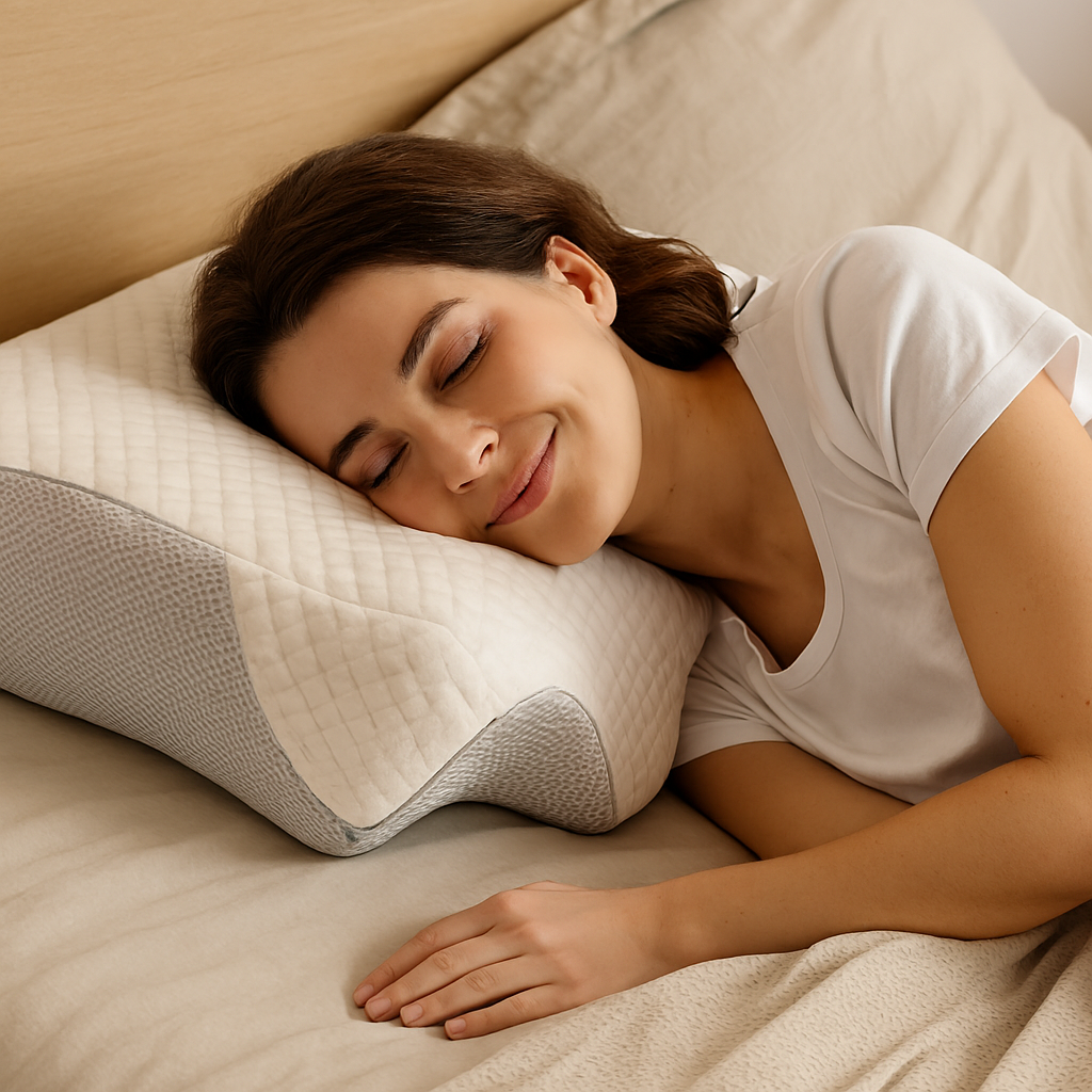 Orthopedic Memory Foam Pillow Neck Shoulder Support