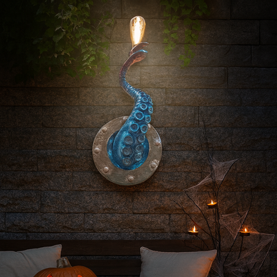 Halloween Decoration Resin Wall Sconce Octopus Tentacle Light