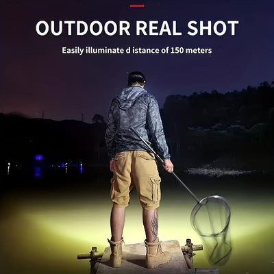 LED Headlamp Rechargeable Hunting Gear Outdoor Light