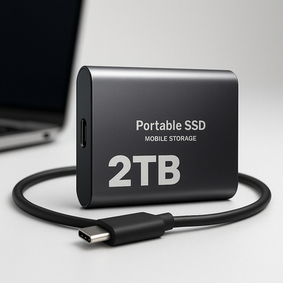 Portable SSD 2TB Hard Drive External Storage Compact Fast Best Quality