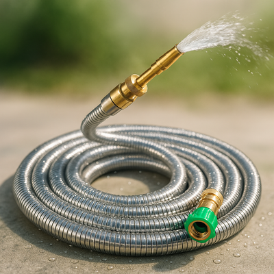 Garden Hose Stainless Steel Heavy Duty Outdoor