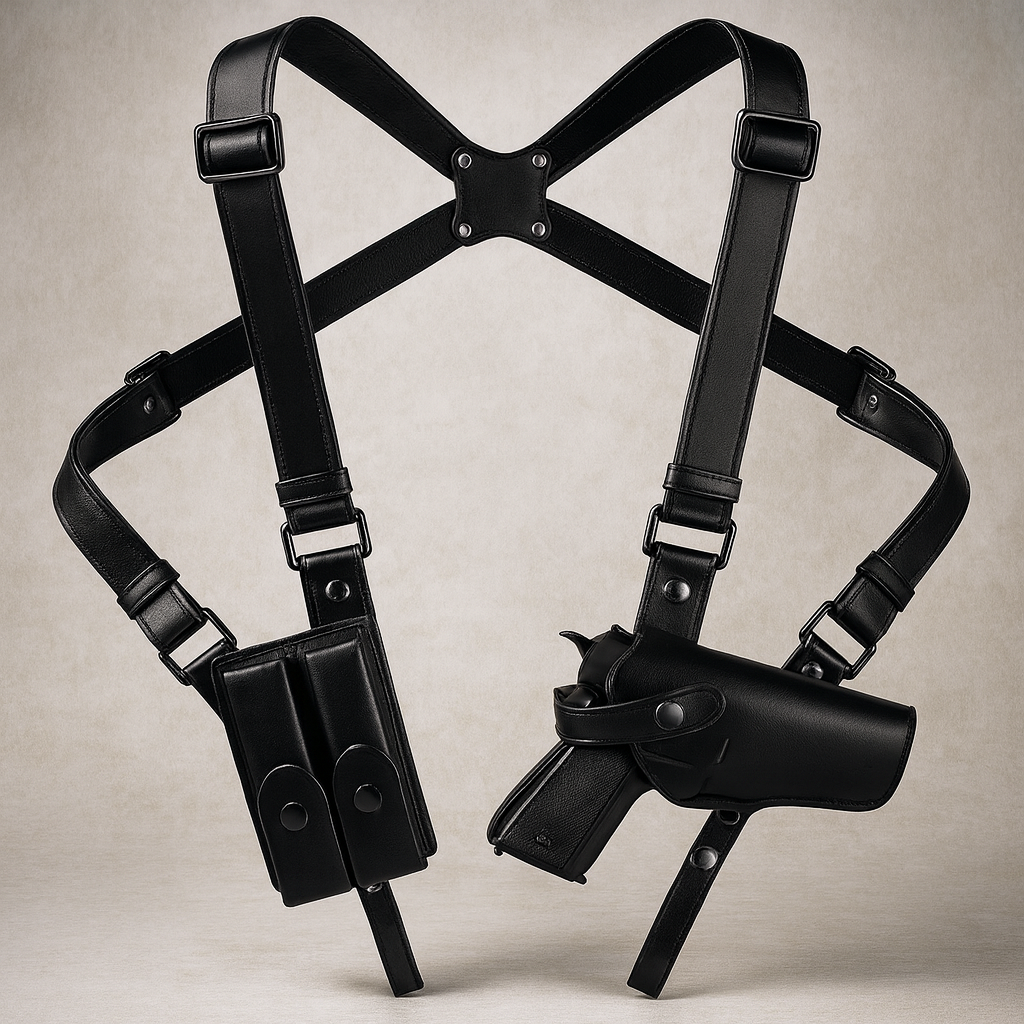 Hunting Gear Leather Shoulder Holster Harness