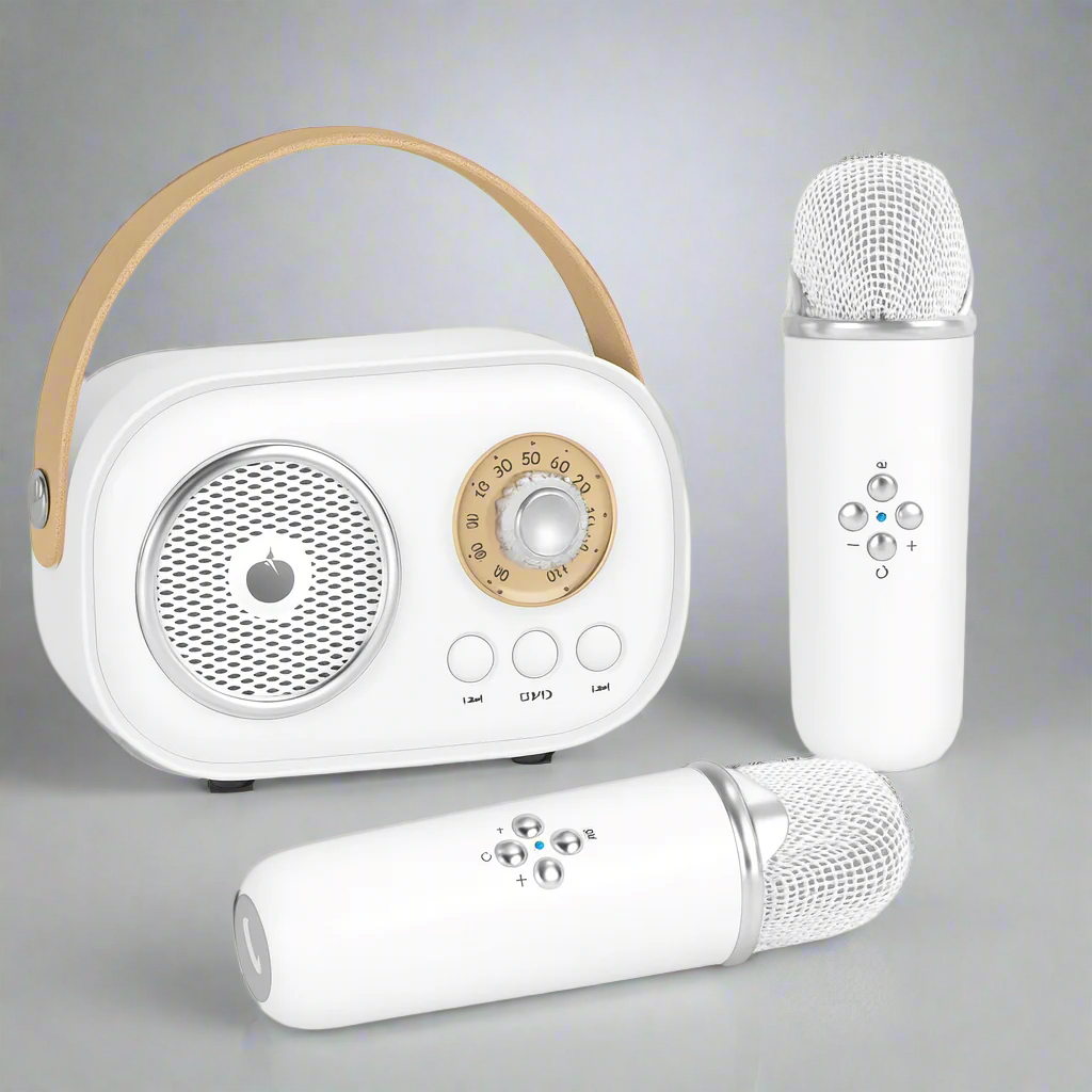 Karaoke Machine Retro Bluetooth Music Speaker Set