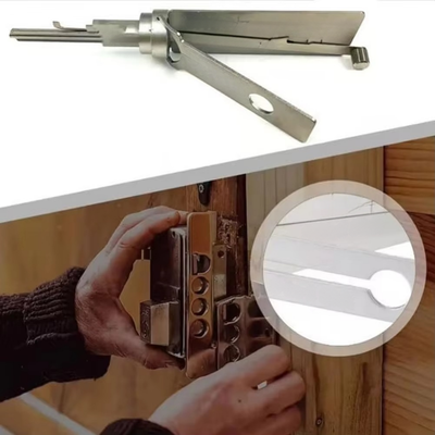 Lock Pick and Decoder Tool Stainless Steel