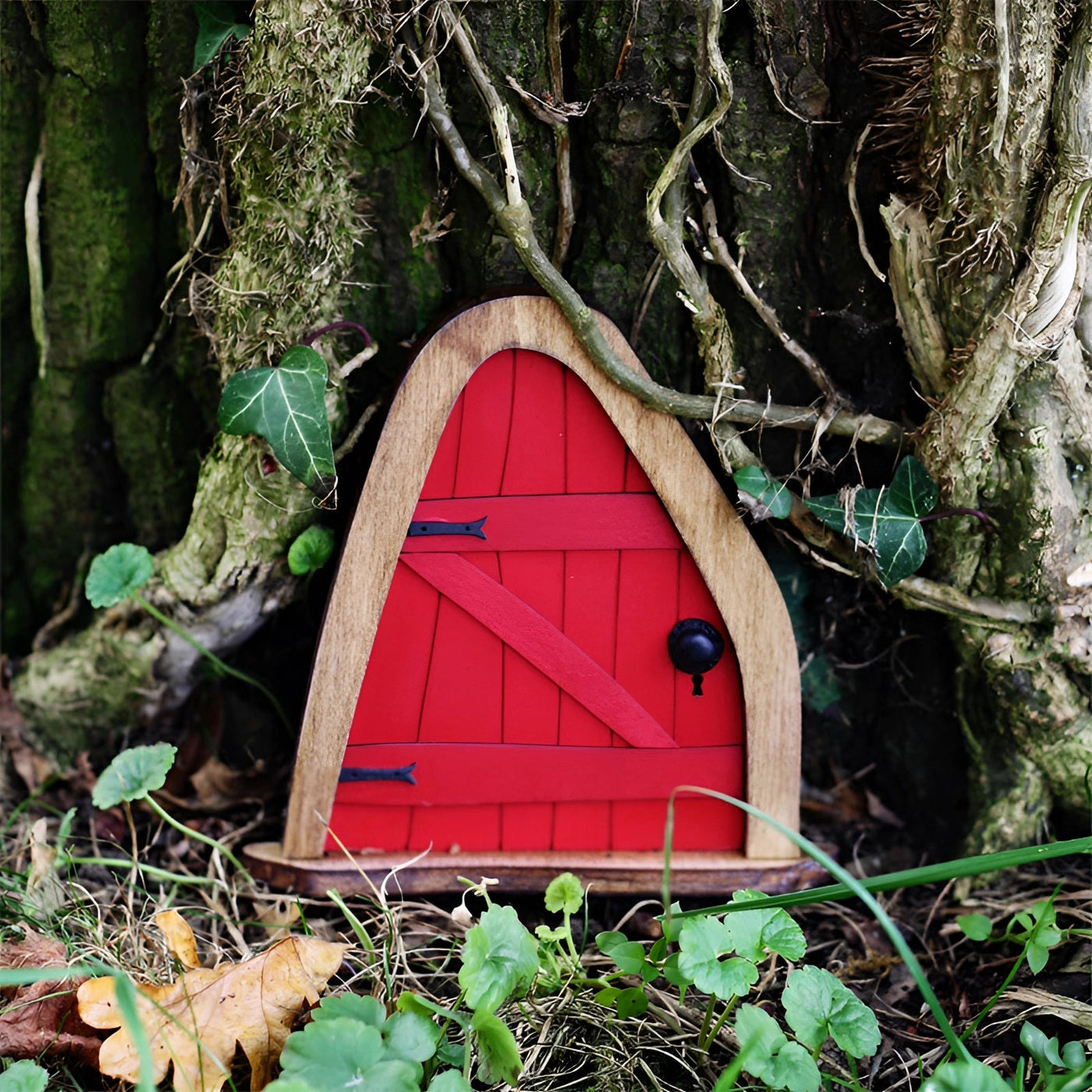 Garden Ornament Miniature Wooden Fairy Door