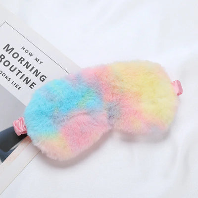 Plush Sleep Mask with Adjustable Strap