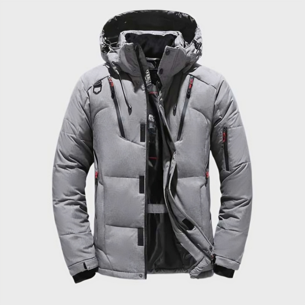 Men’s Waterproof Winter Puffer Jacket | Hooded Parka