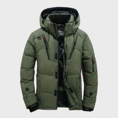 Men’s Waterproof Winter Puffer Jacket | Hooded Parka