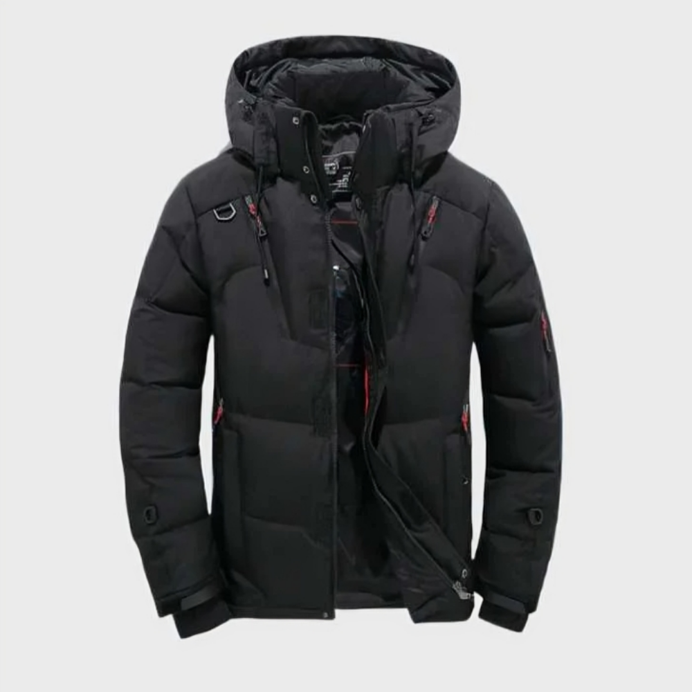 Men’s Waterproof Winter Puffer Jacket | Hooded Parka