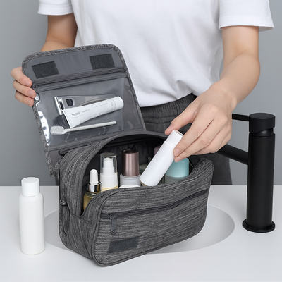 Men’s Compact Waterproof Hanging Toiletry Bag | Travel Organiser