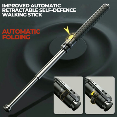Automatic Hiking Walking Stick Safety Trekking Pole with LED Light