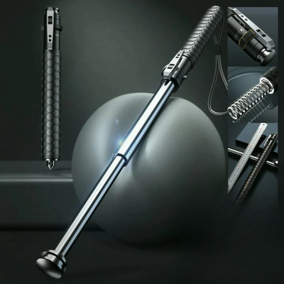 Automatic Hiking Walking Stick Safety Trekking Pole with LED Light