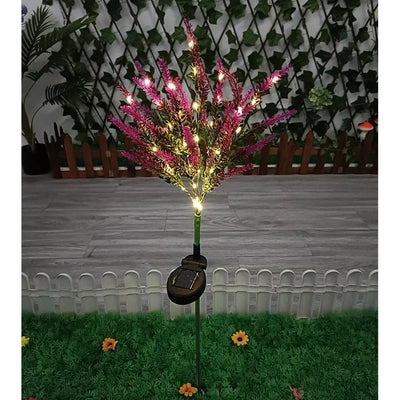 Luminous Bloom - Solar LED Garden Flower Lights for Outdoor Décor, Waterproof, Energy Efficient Lavender Design