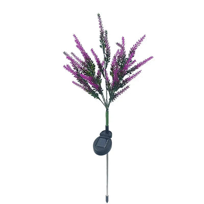 Luminous Bloom - Solar LED Garden Flower Lights for Outdoor Décor, Waterproof, Energy Efficient Lavender Design