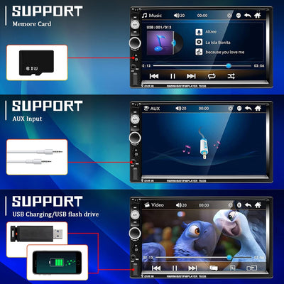 Bluetooth Car Stereo Touchscreen Audio System
