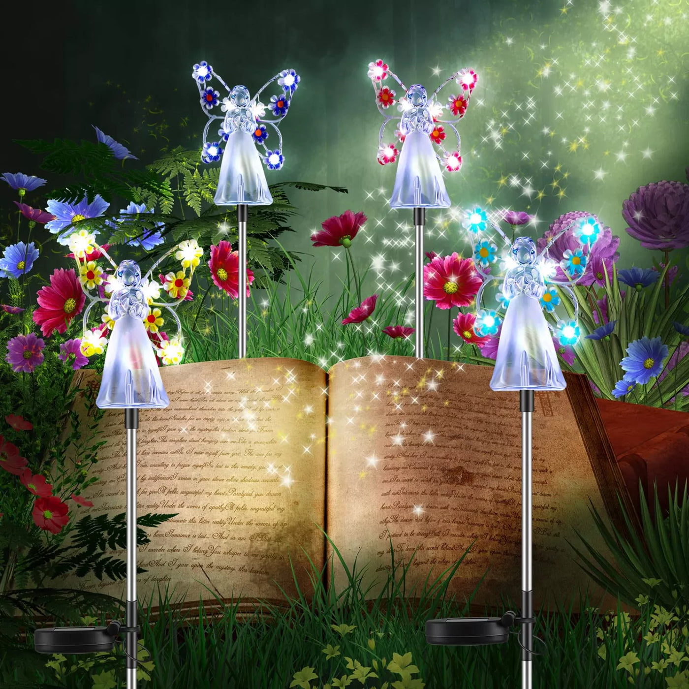 Luminous Haven Solar Angel LED Garden Light – Elegant Outdoor Illumination for Gardens and Memorials