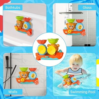 Baby Bath Toy Floating Bear Boat