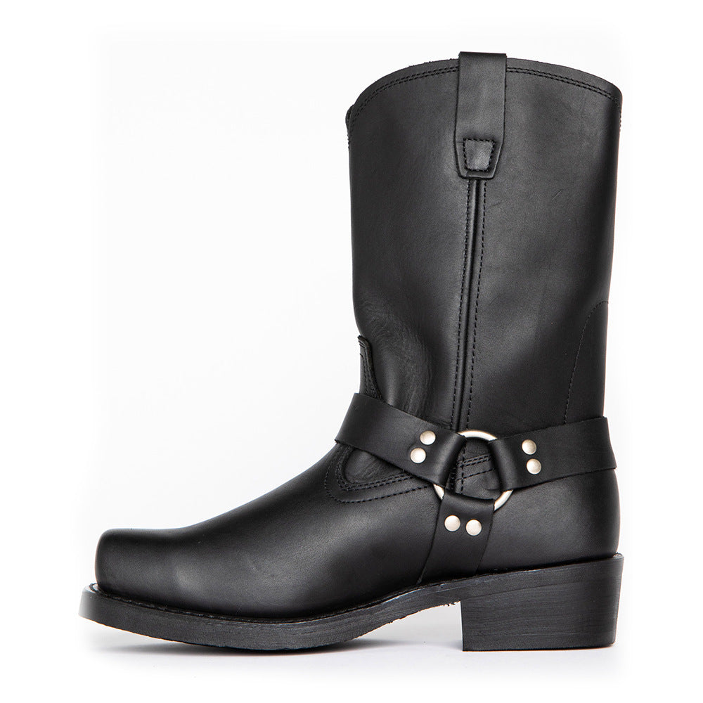 Men's Knee High Harness Boots | Waterproof