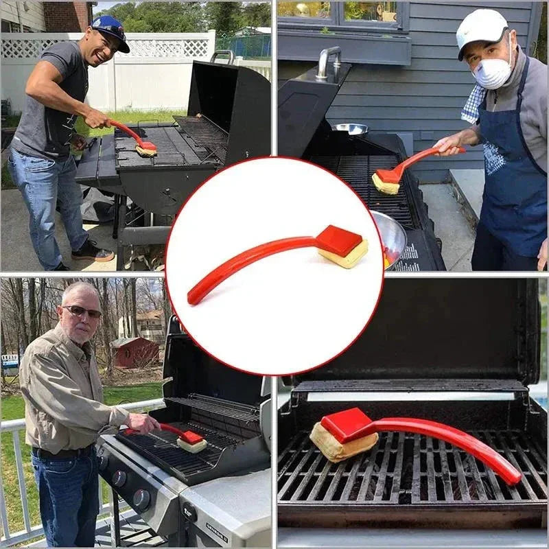 Grill Steam Cleaner Long Handle Brush