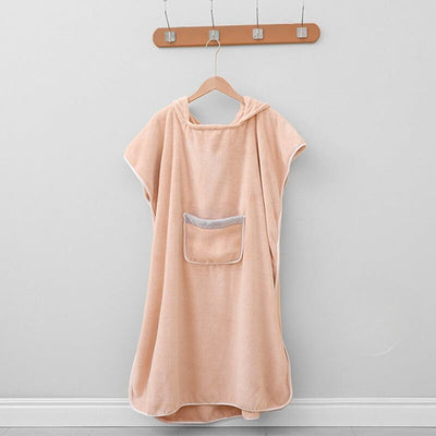 Hooded Towel Poncho Soft Microfibre Robe