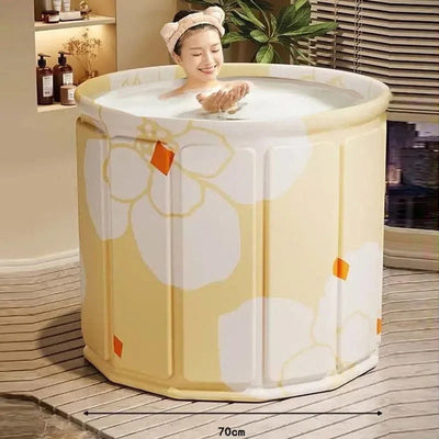 Portable Freestanding Plastic Bath Tub for Adults