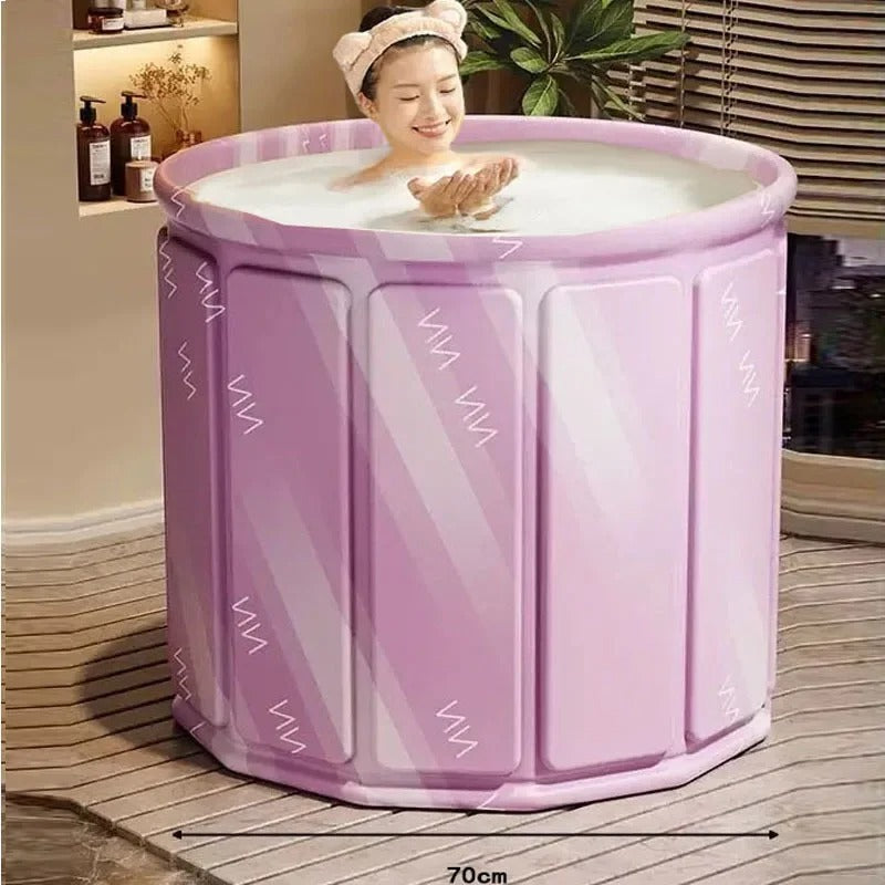 Portable Freestanding Plastic Bath Tub for Adults
