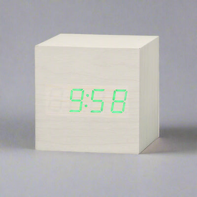 Wooden Digital LED Alarm Clock Display