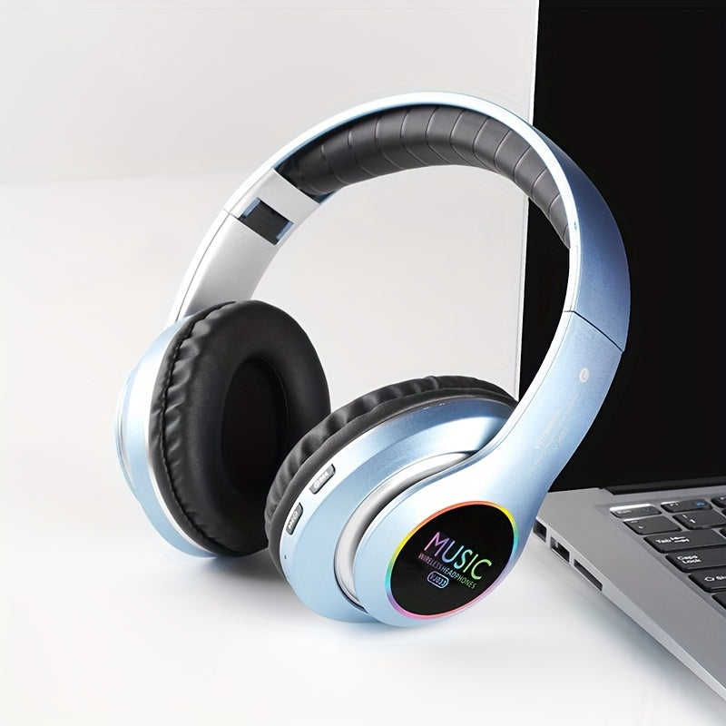 Headphones Wireless Over Ear with LED Lighting