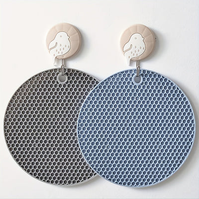 Silicone Heat Resistant Trivet Mat Round