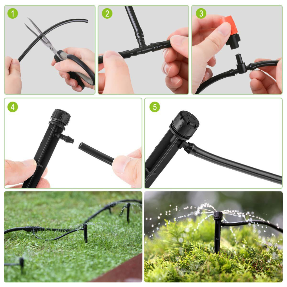 Garden Irrigation Drip Watering System Kit