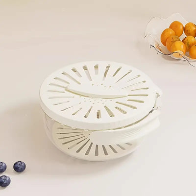Plastic Kitchen Colander Bowl Lid Drainage