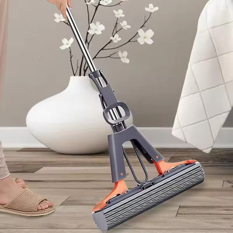 Mop Adjustable Sponge Head Easy Floor Cleaner