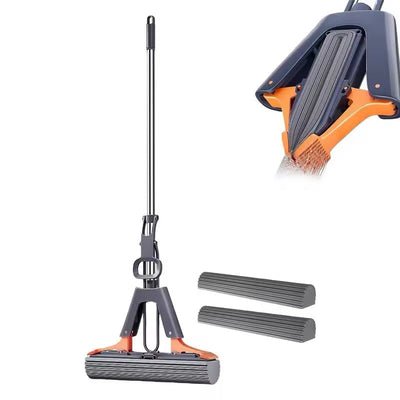 Mop Adjustable Sponge Head Easy Floor Cleaner