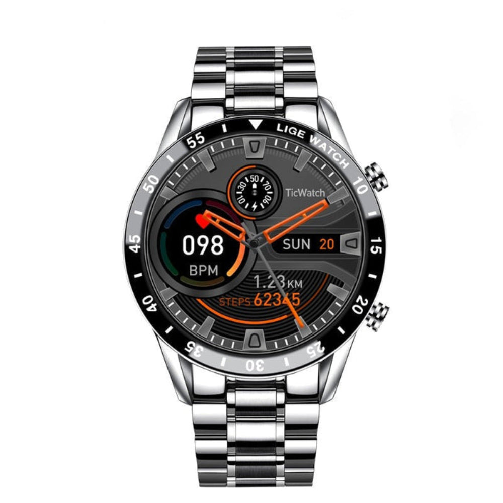 Smartwatch Stainless Steel Modern Health Tracker