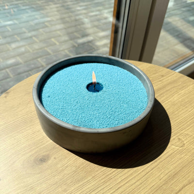 Candle Bowl Refillable Stone Centrepiece